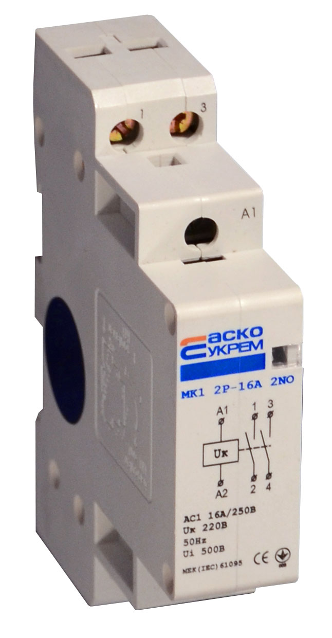 Модульный пускатель Аско MK1 2p 16A 2NO в интернет-магазине 220volt в ...