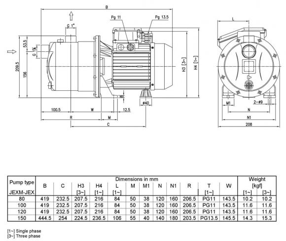 Насосная станция Ebara JEXM 120 50C - фото 4