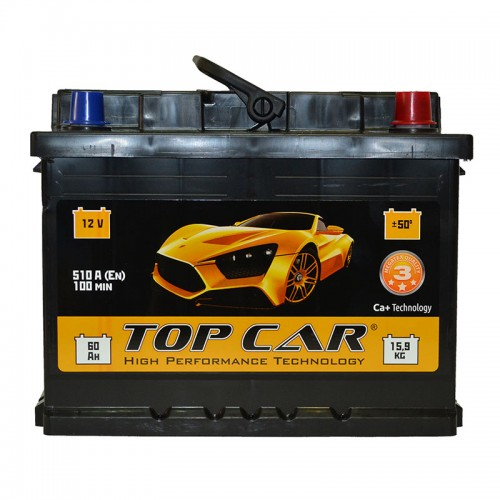 Аккумуляторная батарея TOP CAR Profi 6СТ-60Ah R+ 510A (EN) - фото 1
