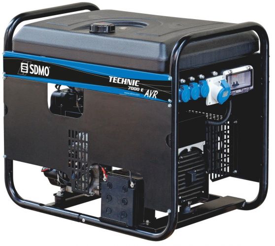 Генератор бензиновый SDMO Technic 7000E, AVR - фото 1