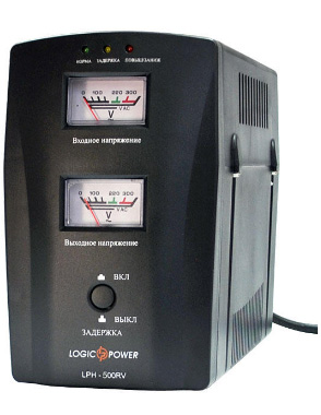 Стабилизатор напряжения LogicPower LPH-500RV  (plastic case) - фото 1