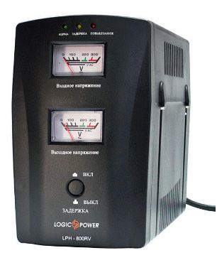 Стабилизатор напряжения LogicPower LPH-800RV  (plastic case) - фото 1