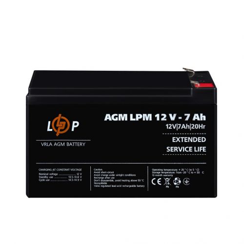 Акумуляторна батарея LogicPower LPM 12V 7Ah - фото 5