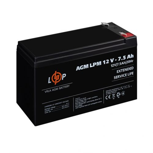 Акумуляторна батарея LogicPower LPM 12V 7.5Ah - фото 3