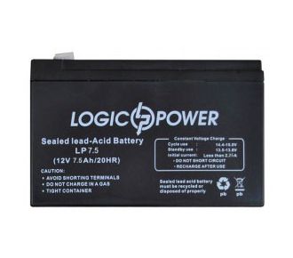 Акумуляторна батарея LogicPower LPM 12V 7.5Ah