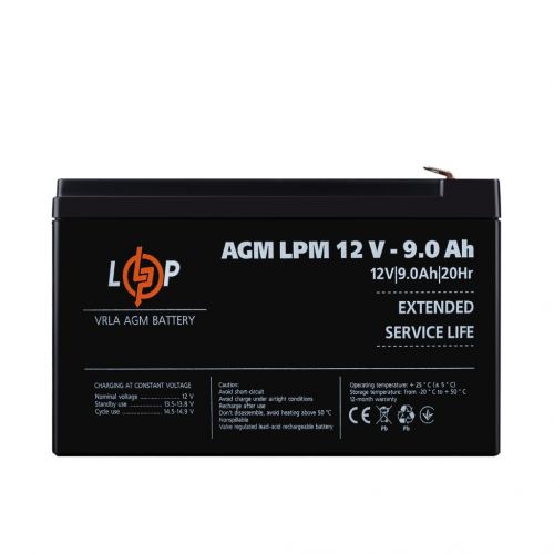 Аккумуляторная батарея LogicPower LPM 12V 9.0Ah - фото 1