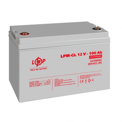 Аккумуляторная батарея LogicPower LPM-GL 12V 100AH - фото 5