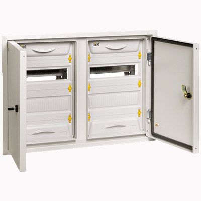 Корпус металлический ИЭК ЩРв-2x24зк-1 36 IP31 UNIVERSAL (MKM12-V-2x24-31-ZK-U) - фото 1