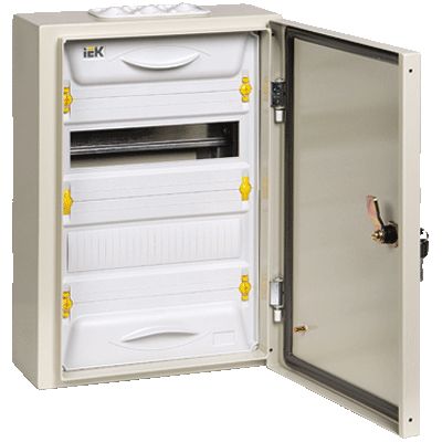 Корпус металлический ИЭК ЩРн-24з-1 74 IP54 UNIVERSAL (MKM11-N-24-54-Z-U) - фото 1
