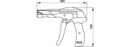 Пистолет для затяжки и обрезки хомутов ИЭК ПКХ-600А (THS10-W4 8) - фото 2