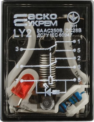 Реле промежуточное АсКо LY2 10А АС-220В (A0090070002) - фото 7