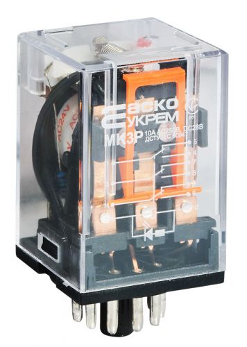 Реле промежуточное АсКо МK3P 10А DC-24В IP40 (A0090010004) - фото 1