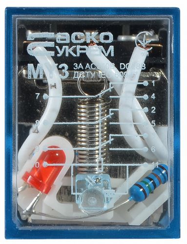 Реле промежуточное АсКо МY3 3А AC-220В IP40 (A0090010007) - фото 2