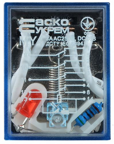 Реле промежуточное АсКо МY4 3А DC-24В IP40 (A0090010015) - фото 6