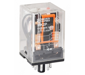 Реле промежуточное АсКо МК2P 10А AC-220В IP40 (A0090010001)