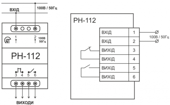 Реле напряжения Новатек РН-112 (NTRN122LV) - фото 2