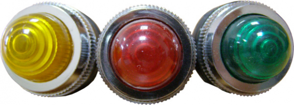 Сигнальная арматура АсКо PL-25N красная 220В - фото 1