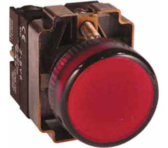 Сигнальная арматура АсКо XB2-BВ44 красная 220В