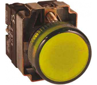 Сигнальная арматура АсКо XB2-BВ45 желтая 220В
