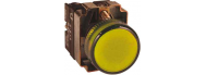Сигнальная арматура АсКо XB2-BВ45 желтая 220В - фото 1