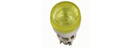 Лампа сигнальна ІЕК ENR-22 D22мм циліндр жовтий неон 240В - фото 1