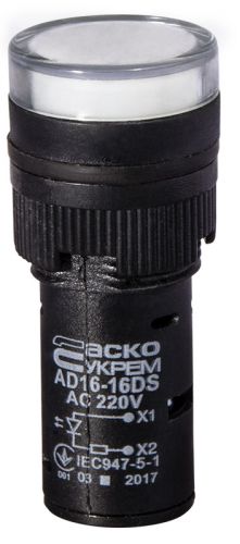 Світлодіодна матриця АсКо AD16-16DS біла 220В АC - фото 1