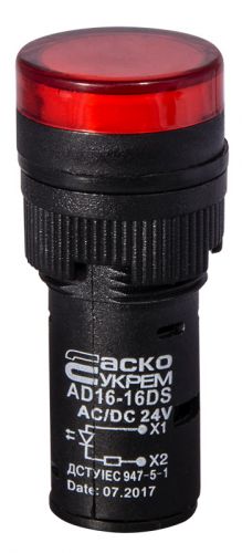 Светодиодная матрица АсКо AD16-16DS красная 24В АC/DC (A0140030053) - фото 1