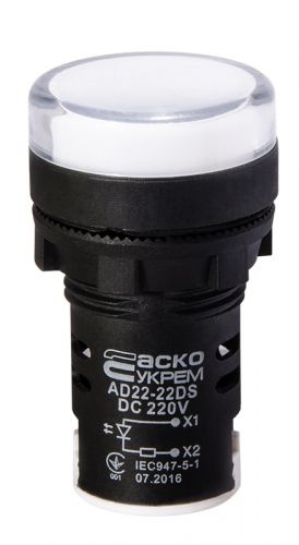 Світлодіодна матриця АсКо AD22-22DS біла 220В DC - фото 1