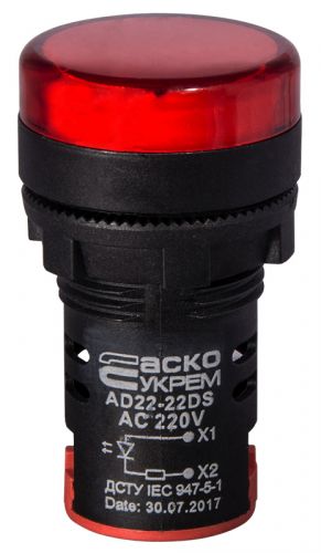 Світлодіодна матриця АсКо AD22-22DS червона 220В АC - фото 1