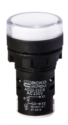 Светодиодная матрица АсКо AD22-22DS белая 220V АC (A0140030044) - фото 1