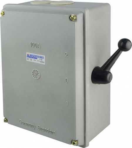 Рубильник перекидний АсКо QS5-100P / 4 100А 1-0-2 IP54 - фото 3