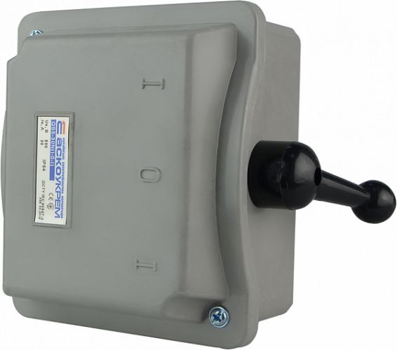 Рубильник реверсивный АсКо QS5-30N 30А 1-0-1 IP54 (A0100010005) - фото 4