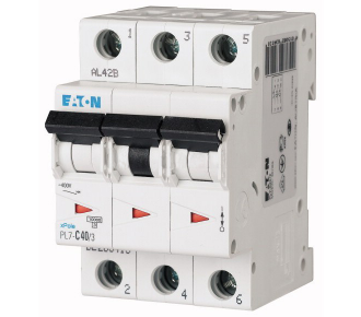 Автоматичний вимикач Eaton (Moeller) PL7-D40 / 3 (263425)