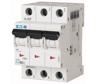 Автоматичний вимикач Eaton (Moeller) PL4-B10 / 3 (293150)