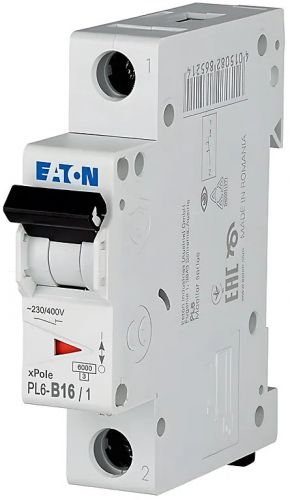 Автоматический выключатель Eaton (Moeller) PL6-B16/1 (286521) - фото 1