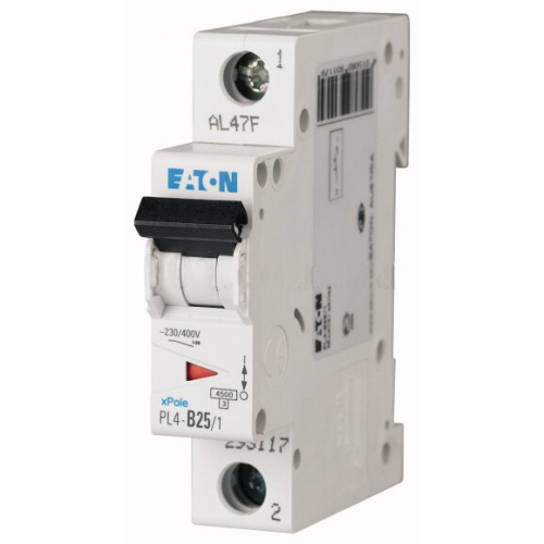 Автоматичний вимикач Eaton (Moeller) PL4-C10 / 1 (293123) - фото 1