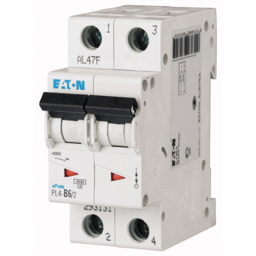 Автоматический выключатель Eaton (Moeller) PL4-C10/2 (293141) - фото 1
