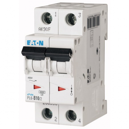 Автоматический выключатель Eaton (Moeller) PL6-C10/2 (286565) - фото 1