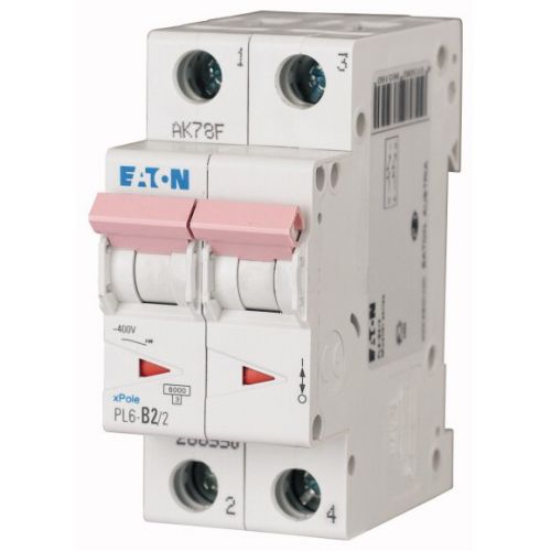 Автоматический выключатель Eaton (Moeller) PL6-C2/2 (286562) - фото 1