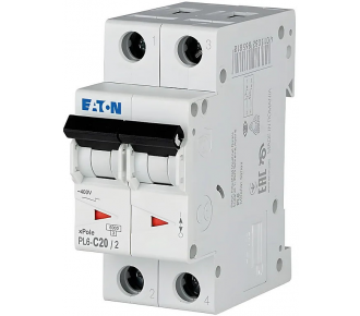 Автоматический выключатель Eaton (Moeller) PL6-C20/2 (286568)