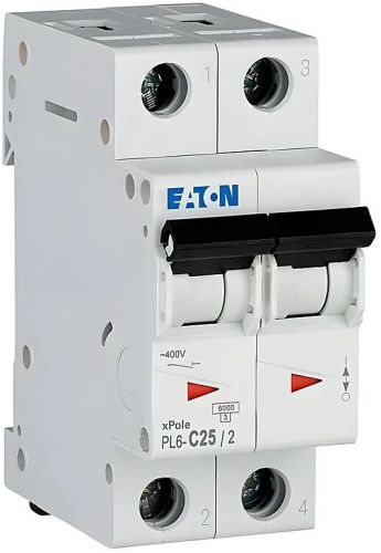 Автоматический выключатель Eaton (Moeller) PL6-C25/2 (286569) - фото 2