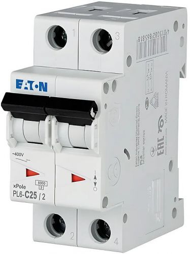 Автоматический выключатель Eaton (Moeller) PL6-C25/2 (286569) - фото 1