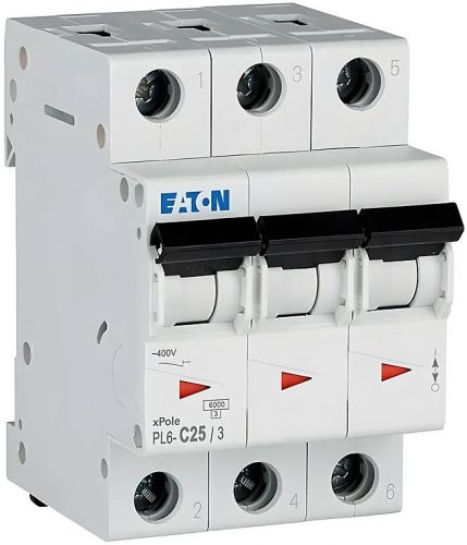Автоматический выключатель Eaton (Moeller) PL6-C25/3 (286603) - фото 7
