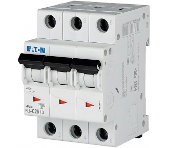 Автоматичний вимикач Eaton (Moeller) PL6-C25 / 3 (286603)