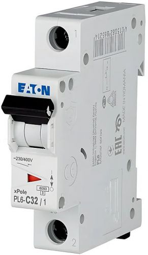 Автоматический выключатель Eaton (Moeller) PL6-C32/1 (286536) - фото 1