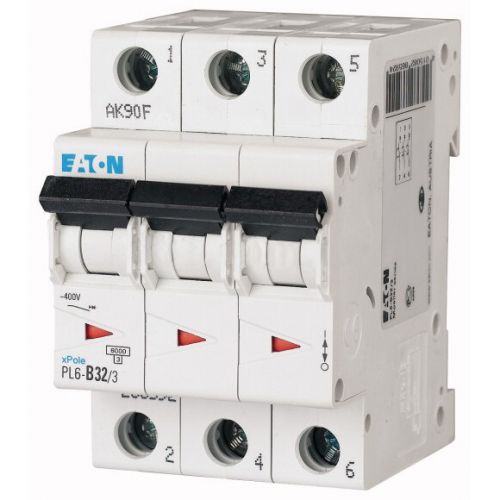 Автоматический выключатель Eaton (Moeller) PL6-C32/3 (286604) - фото 1