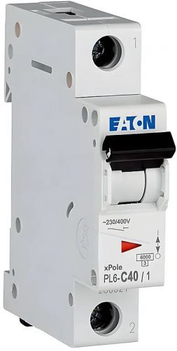 Автоматический выключатель Eaton (Moeller) PL6-C40/1 (286537) - фото 2