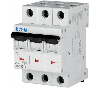 Автоматичний вимикач Eaton (Moeller) PL6-C40 / 3 (286605)