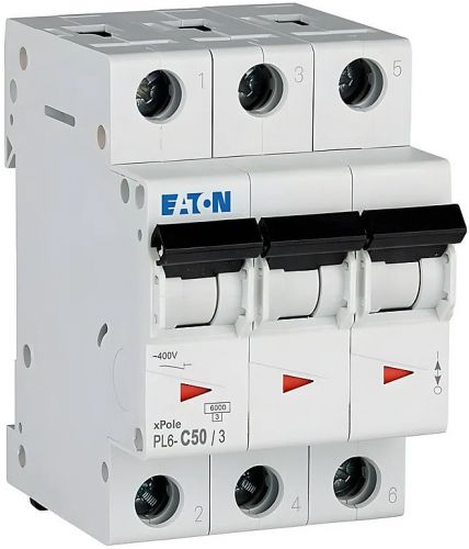 Автоматический выключатель Eaton (Moeller) PL6-C50/3 (286606) - фото 5