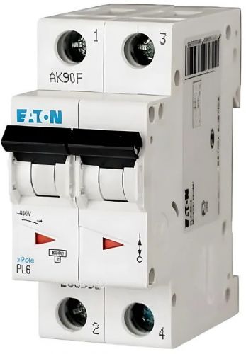 Автоматический выключатель Eaton (Moeller) PL6-C6/2 (286564) - фото 1